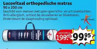 Kruidvat Lucovitaal orthopedische matras aanbieding