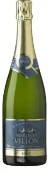 Colruyt Champagne Marquis de Villon Brut 75 cl aanbieding