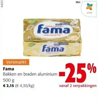 Colruyt Fama Bakken en braden aluminium 500 g aanbieding