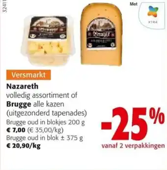 Colruyt Nazareth volledig assortiment of Brugge alle kazen aanbieding