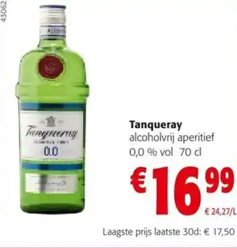 Tanqueray alcoholvrij aperitief 0,0% vol 70 cl