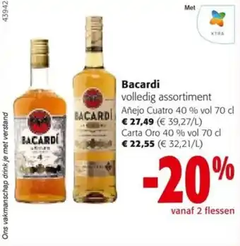 Colruyt Bacardi volledig assortiment aanbieding