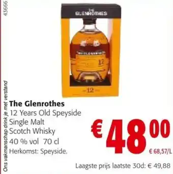 Colruyt The Glenrothes 12 Years Old Speyside Single Malt Scotch Whisky aanbieding