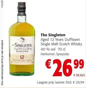 Colruyt The Singleton aanbieding