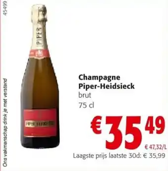 Colruyt Champagne Piper-Heidsieck aanbieding