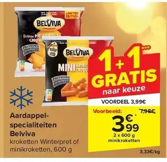 Carrefour Aardappelspecialiteiten belviva aanbieding