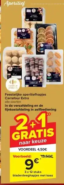 Carrefour Feestelijke aperitie apjes carrefour extra aanbieding