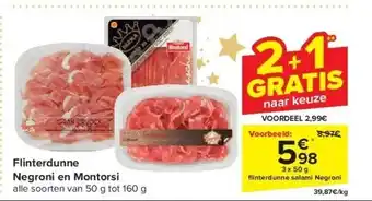 Carrefour Flinterdunne negroni en montorsi aanbieding