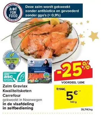 Carrefour Zalm gravlax kwaliteitsketen carrefour aanbieding