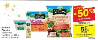 Carrefour Gamma florette aanbieding