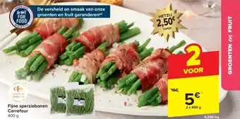 Carrefour Fijne sperziebonen carrefour aanbieding