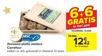 Carrefour Zeeuwse platte oesters carrefour aanbieding