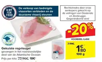 Carrefour Gekuiste rogvleugel aanbieding