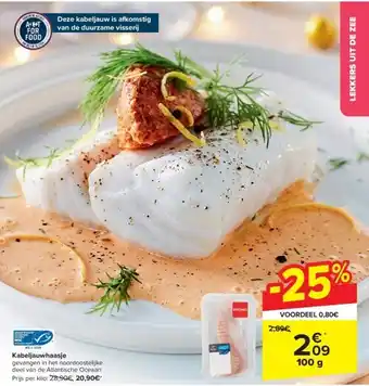 Carrefour Kabeljauwhaasje aanbieding