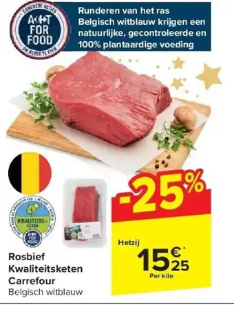 Carrefour Rosbief kwaliteitsketen carrefour aanbieding