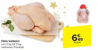Carrefour Hele kalkoen aanbieding