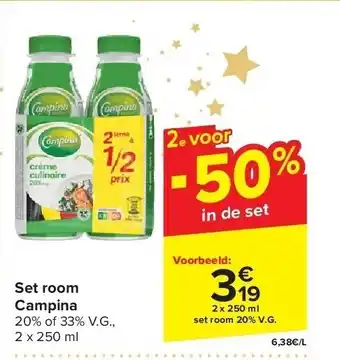 Carrefour Set room campina aanbieding