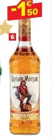 Carrefour Rum captain morgan spiced gold aanbieding