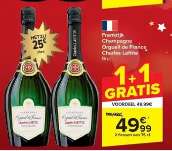 Carrefour Frankrijk champagne orgueil de france charles lafi tte aanbieding