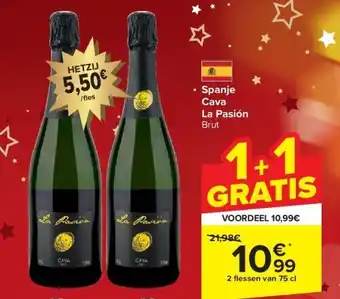 Carrefour Spanje cava la pasión aanbieding