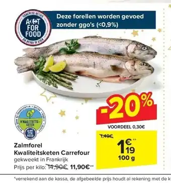 Carrefour Zalmforel kwaliteitsketen carrefour aanbieding