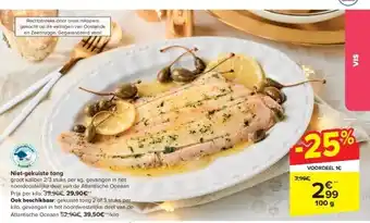 Carrefour Niet-gekuiste tong aanbieding