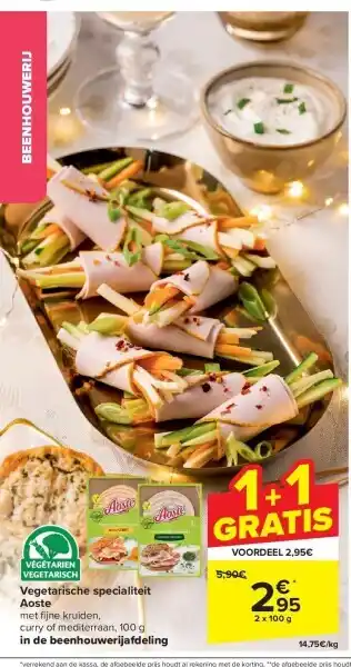 Carrefour Vegetarische specialiteit aoste aanbieding