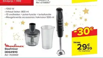 Carrefour Staafmixer dd641810 aanbieding