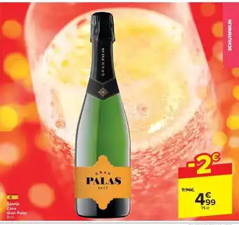 Carrefour Spanje cava gran palas aanbieding