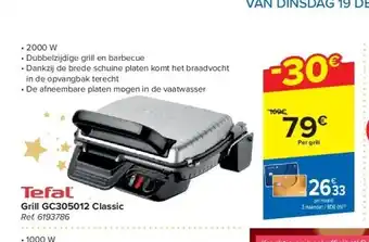 Carrefour Grill gc305012 classic aanbieding