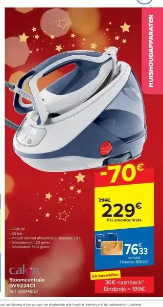 Carrefour Stoomcentrale gv9224c1 aanbieding