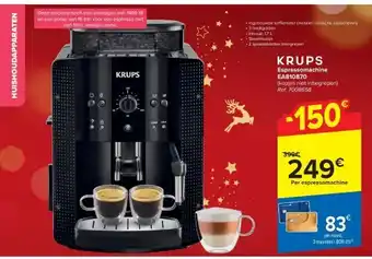 Carrefour Espressomachine ea810870 aanbieding