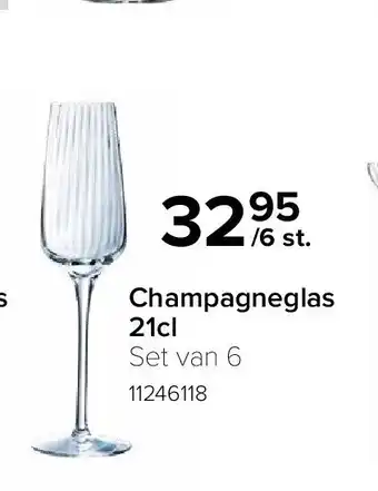 Champagneglas 21cl