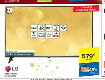 Carrefour Lg 65uq75006 aanbieding
