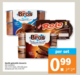 Albert Heijn Nestlé gekoelde desserts aanbieding