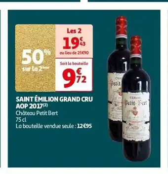 Auchan Saint émilion grand cru aop 2017 aanbieding