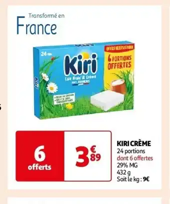 Auchan Kiri crème aanbieding