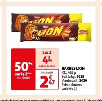 Auchan Barres lion aanbieding