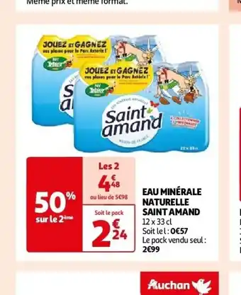 Auchan Eau minérale naturelle saint amand aanbieding
