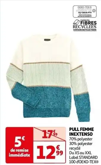 Auchan Pull femme inextenso aanbieding