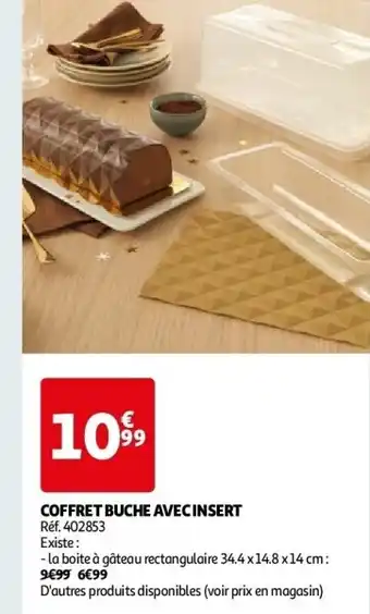 Auchan Coffret buche avec insert aanbieding