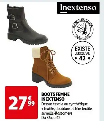 Auchan Boots femme inextenso aanbieding