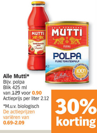 Albert Heijn Alle Mutti aanbieding