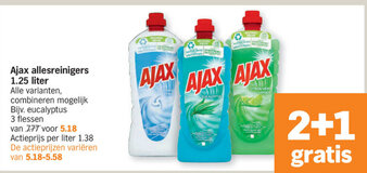 Albert Heijn Ajax allesreinigers aanbieding