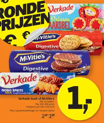 Albert Heijn Verkade keok of MCVitie's aanbieding