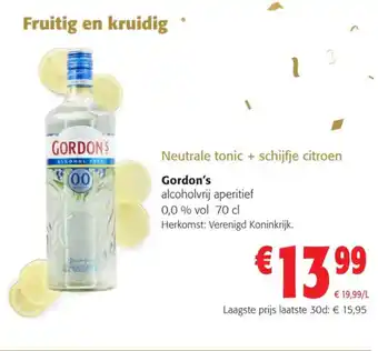 GORDON'S alcoholvrij aperitief 0,0 % vol 70 cl