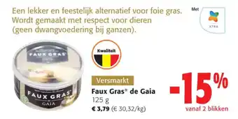 Colruyt Versmarkt Faux Gras de Gaia 125g aanbieding
