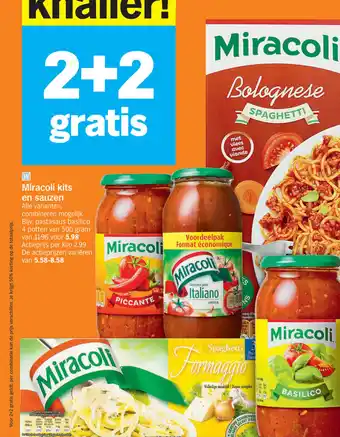 Albert Heijn Miracoli kits en sauzen aanbieding