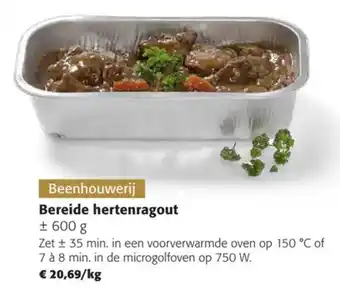 Bereide hertenragout 600 g