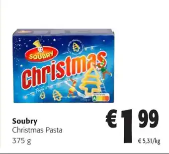 Colruyt Soubry Christmas Pasta 375 g aanbieding